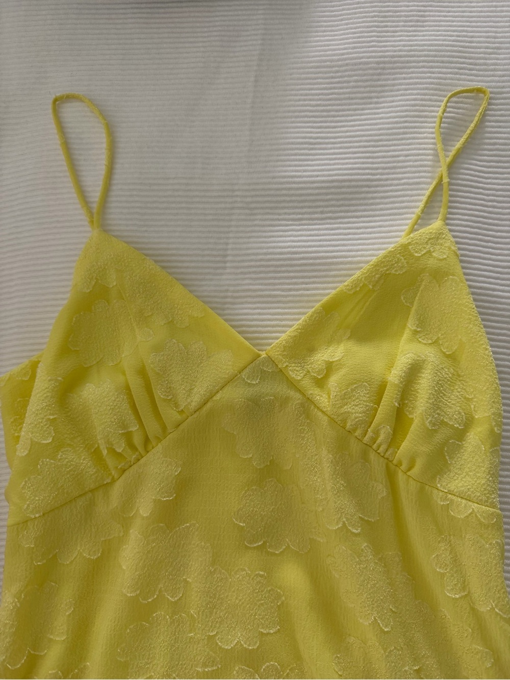 Yellow Floral Ruffle Sundress - Picture 2 of 4